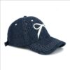 Wholesale Denim Bow Baseball Cap Fashion Accessory for Party Gift Boutique Resale