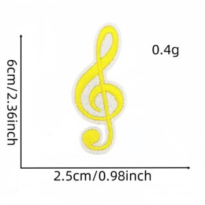 Musical note cloth sticker 15#