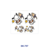 Wholesale 8pcs Cute Hand Drawn Animal Character Floral Heart Decor Mini Cup Keychain Sticker OLY Exclusive