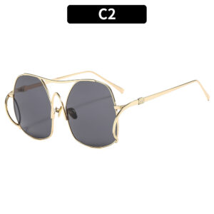 C2-gold frame gray piece