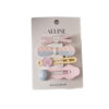 oly-8e30b0069dc0f88a0a4e9c033d62446e Wholesale Trendy Acrylic Plaid Hair Clip Set 4pcs Duckbill Clips, Fashion Accessory for Everyday Styling or Boutique Resale