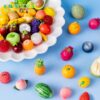 Wholesale Resin Fruit Figurines Blind Bag for DIY Crafts and Home Decor