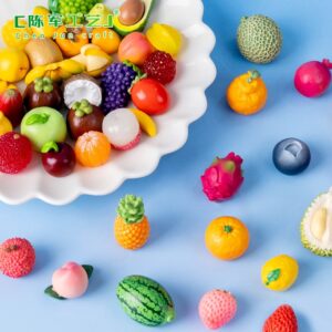 Wholesale Resin Fruit Figurines Blind Bag for DIY Crafts and Home Decor
