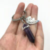 Wholesale European Style Crystal Broken Heart Keychain Set of 2 - Alloy Key Ring Accessory for Everyday Use