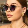 Wholesale Fashion UV400 Sunglasses with Yellow Lens and Grey Frame for Everyday Wear