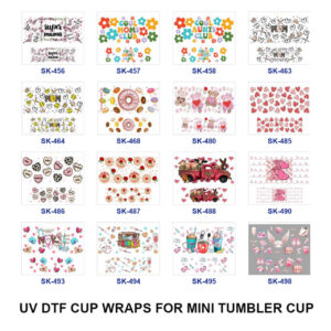 Wholesale 8pcs Maternal Theme Heart Donut Bear Truck Nurse Floral Decor Mini Cup Keychain Sticker
