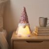 Wholesale Christmas Gnome Rudolph Light- Ornament with Sequin Hat Holiday Gift Decoration OLY Exclusive
