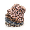 Wholesale Fleece Lined Leopard Print Fisherman Hat Winter Warm Wide Brim Outdoor Travel Fashion Gift
