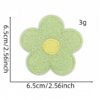Wholesale Chic Floral Self Adhesive Embroidery Patches Polyester Thread for Everyday Bag Accessory