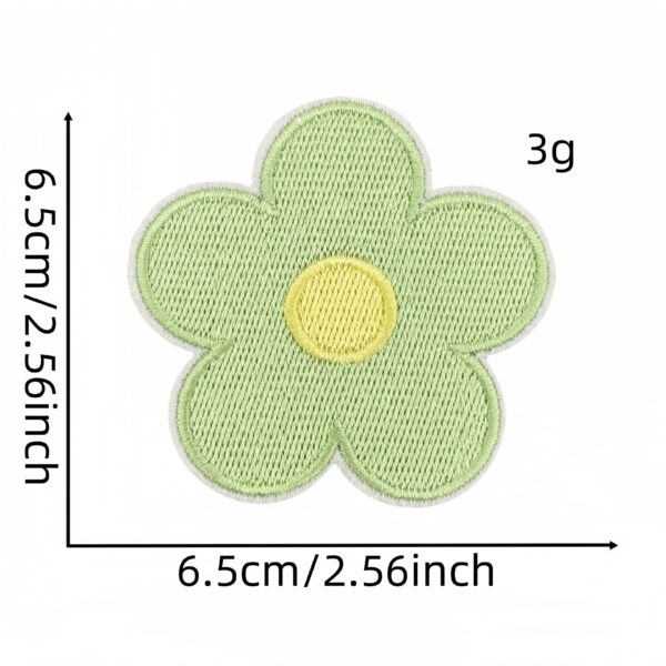 Wholesale Chic Floral Self Adhesive Embroidery Patches Polyester Thread for Everyday Bag Accessory