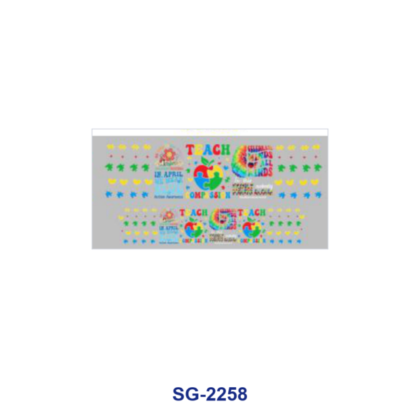 oly-8ea37b5360564029f2a07d600e26d2b9 Wholesale 8pcs Mixed Horse Floral Cross Cartoon Print 3oz Cup Stickers Wrap