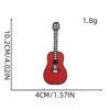 Wholesale 8pcs Cartoon Guitar Hot Melt Patches for DIY Embroidery Clothing Decoration Craft Supply