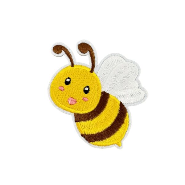 oly-8ea6be6fd4f51af15012a0fbdc0a52ab Wholesale Polyester Thread Embroidered Patch Set - Cartoon Bee Butterfly Flower Design - Fashion Accessory for Women's Clothing