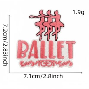 Pink ballet cloth sticker 14 #