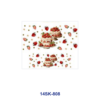 Wholesale 2/4/8pcs Gourmet Pastry Dessert Print Mini Cup Keychain Sticker
