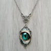 oly-8f2b7c920749126088840b2703e0e687 Wholesale Mysterious Evil Eye Design Oval Alloy Pendant Necklace Fashion Jewelry Accessory for Gift Boutique Resale