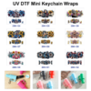 Wholesale 8pcs Sunflower Girl Mini Cup Keychain Sticker