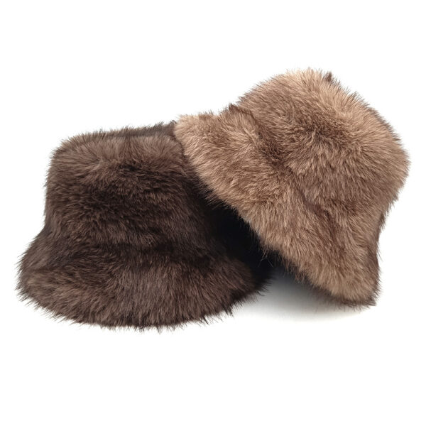Wholesale Women's Japanese Retro Plush Bucket Hat Light Chic Winter Accessory Boutique Resale