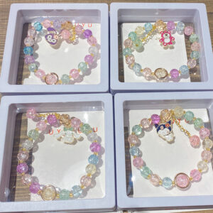 oly-8f7e143ec03dc83f8ff8970ff79fc661 Wholesale Glass Beaded Kids Bracelets Cartoon Charm Birthday Gift Jewelry Accessory OLY Exclusive