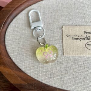 Tinted Star and Moon Keychain [Yellow Apple]
