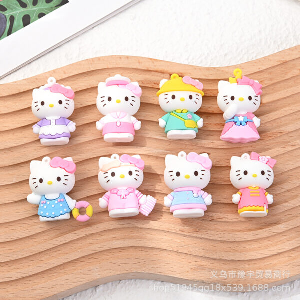 Wholesale Cute Cartoon Cat Keychain Pendant 8 Styles Bag Charm Fashion Accessory Boutique Resale Gift