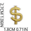 Wholesale DIY Embroidery Patch Set with Music Notes, Bow, Numbers 0-9 for Clothing Decoration