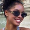 oly-8fc27b401a6b9352d70eec141c4eb2e5 Wholesale Y2K Frameless Sunglasses Gold Frame Gray Lens Fashion Street Style Outdoor Sun Protection