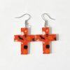 Wholesale Halloween Double Sided Acrylic Earrings Pumpkin Ghost Cross Print Fashion Accessory Party Gift