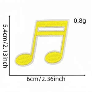 Musical note cloth sticker 3#