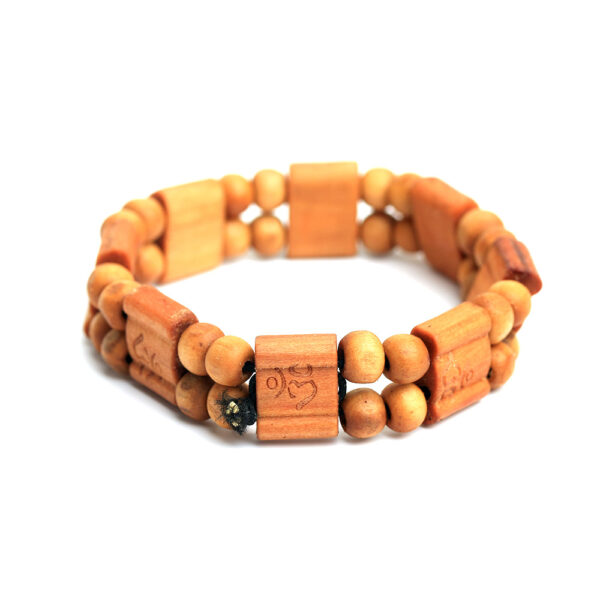 oly-8ff17f0dcd1e8d8d981881a723336787 Wholesale Wood OM Bead Bracelet for Yoga Meditation Unisex Jewelry Accessory