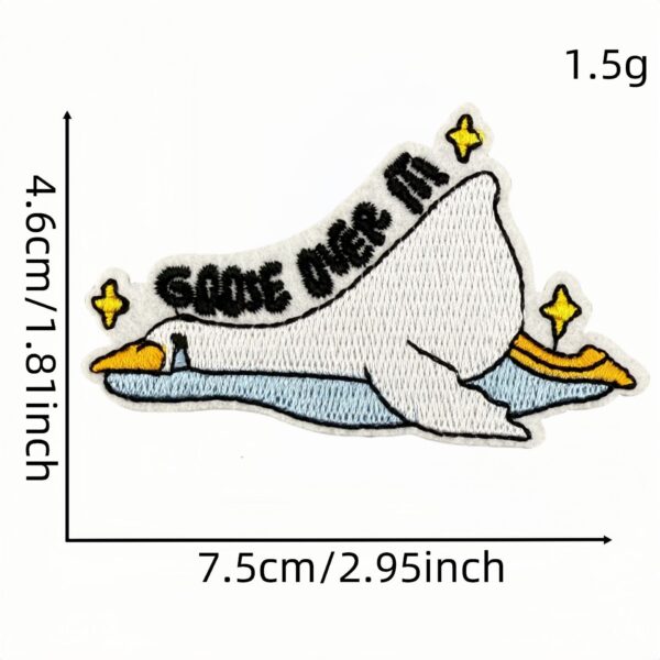 Wholesale Humorous Goose Embroidered Patch Decorative Accent for Clothing and Bags