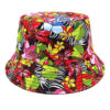 Wholesale Tropical Banana Leaf Print Bucket Hat Women Sun Hat for Vacation Beach Summer