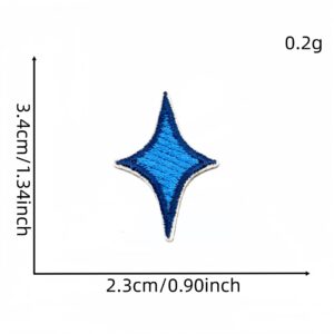 Dark blue star cloth patch 9#
