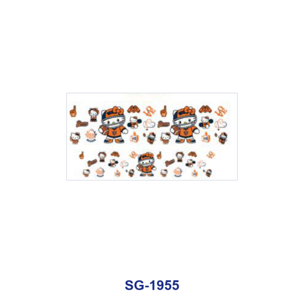 Wholesale 8pcs Sports Sign Print Pattern 3oz Cup Stickers Wrap OLY Exclusive