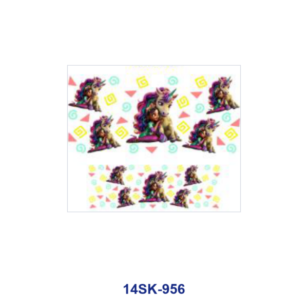 oly-901a248a5bd2886afb3e9b2911739334 Wholesale 2/4/8pcs Unicorn Cartoon Character Print Mini Cup Keychain Sticker OLY Exclusive