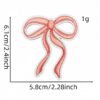 oly-9023a1874d910260e0a2e335ff3837de Wholesale Embroidered Sweet Pink Bow Patch - Trendy Fashion Accessory for Bags and DIY