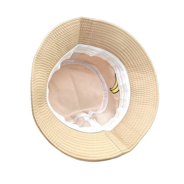 Wholesale Banana Embroidery Bucket Hat Outdoor Casual Sun Hat for Men Women