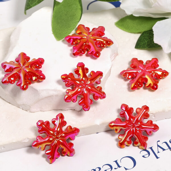 Wholesale Acrylic Christmas Tree Bell Beads DIY Phone Strap Keychain Pendant Craft Supplies for Gift Making