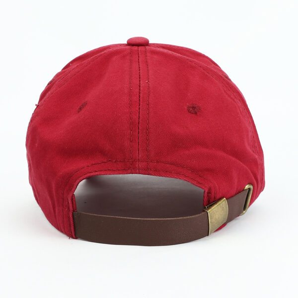 Wholesale Retro Embroidered Letter Cotton Baseball Cap, Adjustable All Black Unisex Hat Gift