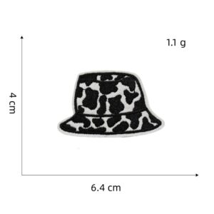 Black and white series cloth stickers 4#