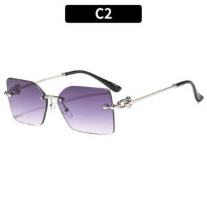 C2-silver frame double gray piece
