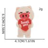 Wholesale Cartoon Animal Embroidered Heart Cloth Patches for Clothing Decoration Trendy Boutique Accessory