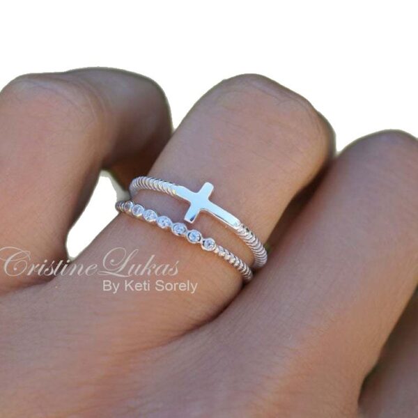 oly-90738f442cb6cb282e984c41a7cadeff Wholesale Double Layer Cross Bohemian Gold Alloy Ring Fashion Jewelry Accessory