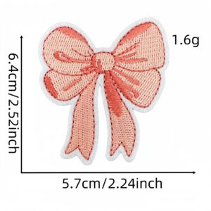 Pink bow cloth patch 7 #