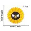 oly-9087fb6834452f3b75e61269b9cbcb05 Wholesale Cartoon Bee Sunflower Embroidered Patches 15-Piece Fashion Decorative Accessory for Clothing Resale Gift