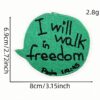 Wholesale Embroidered Iron-on Patches Cartoon English Inspirational Words for Adult Everyday Style