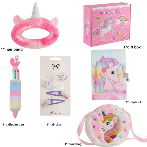 Wholesale Unicorn Birthday Gift Box Set for Kids with Notebook and Bag Party Favor