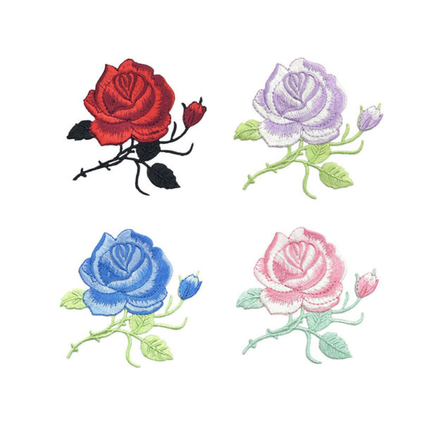 Wholesale Polyester Embroidered Flower Butterfly Patches 36 Pack Decorative Resale Accessory