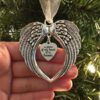 Wholesale Alloy Angel Wings Keychain European Style Memorial Ornament for Christmas Tree, Gift Resale Boutique