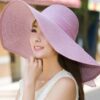 oly-90ca17230e8f6bdf6eacb3bea4bdd68a Wholesale Natural Straw Sun Hat Summer Beach Big Brim for Women Yellow Sun Protection Resale
